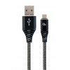Gembird CC-USB2B-AMmBM-2M-BW USB 2.0 AM na MicroUSB (AM/BM), 2m, černo-bílý