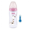 Dojčenská fľaša NUK FC+Temperature Control 300 ml BOX-Flow Control cumlík pink ružová