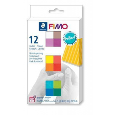 FIMO® soft sada 12 barev 25 g BRILLIANT