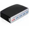 DeLock 4 port USB 3.0 Hub - Rozbočovač - 4 x SuperSpeed USB 3.0 - desktop 61898