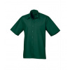Premier Workwear Pánska košeľa s krátkym rukávom PR202 Bottle -ca. Pantone 560 44,5 (17H)