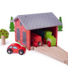 Bigjigs Rail Brick depo pre dva vlaky