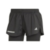 adidas Ultimate Two-in-One Shorts Womens Black 6 (XXS)