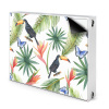 Dekoračný magnet na radiátor Toucans na větvi 80x60 cm
