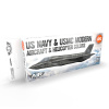Sada farieb AK Interactive - US NAVY & USMC Modern Aircraft & Helicopter Set 3G
