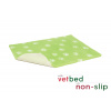 Vetbed® protišmykový svetlozelený s bielymi packami 100 x 150 cm