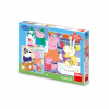 Dino Puzzle Peppa Pig: Veselé popoludnie 3x55 dielikov