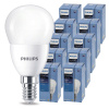 10x LED žiarovka PHILIPS E14 72 – studená farba 6500K 230V CorePro