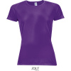 SOL's Collection Tričko Sporty Women, sportovní, krátký rukáv, dámské COT251159a6000-dark purple XS Purpurová tmavá