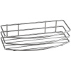 AQUALINE 37004 Chróm line drôtená polica jednoduchá, strieborná