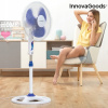 Kupelňový ventilátor - Podlahový ventilátor InnovaGoods Ø 40 cm 50W biely (Kupelňový ventilátor - Podlahový ventilátor InnovaGoods Ø 40 cm 50W biely)