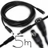 PREDĹŽOVACÍ NAPÁJACÍ KÁBEL 5M PRE KAMERY A LAMPY DC 5.5 MM