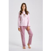 Taro Jasmina 3501 pyžamo dĺžka/r 146-158 Z25/26 Růžová 158