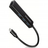 AXAGON hub USB-C / HMC-GL3A / USB 3.2 Gen1 / 3x USB-A / GLAN / kovové tělo / 0,2m