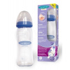 Lansinoh sklenená dojčenská fľaša s NaturalWave cumľom stredný prietok MF priesvitná 240 ml