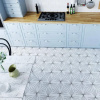 Scandi Hexa White 8x44,25 cm - 0,86 m2 Biela Retro 15x17,3 Scandi