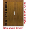 Soft Dvojkrídlové vchodové dvere plastové plné Emily 135x170 cm - Akce!