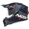 NOX N312 Drone 2024, tmavomodrá matná, červená, veľkosť 2XL