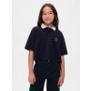 Detské crop polo tričko Gap × Disney Tmavomodrá XL Tmavomodrá Tmavomodrá
