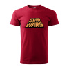 Sablio Tričko s potlačou Star Wars oranžový text - červené S