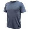 SENSOR MERINO LITE pánské triko kr.rukáv mottled blue - XL