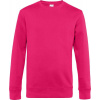 B&C | KING Crew Neck, Pánska mikina, ružová magenta, 3XL