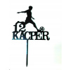Topper plexi čierny futbalová lopta personalizovaná