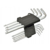 L-klíče TORX, sada 9ks, T10-T50, 190mm GEKO nářadí G01705