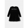 Dievčenské šaty Guess čierna farba, mini, áčkový strih, J5YK03 KAUH0 J5YK03.KAUH0.9BYA 158-166