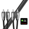 Audioquest Angel RR 1,0 m - kabel audio 2 x RCA - 2 x RCA, stříbrné vodiče + DBS