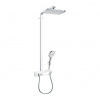 Hansgrohe Raindance E, Showerpipe 360 1jet s termostatom ShowerTablet Select 300, biela/chrómová, HAN-27288400