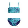 Speedo Womens Printed Adjustable Thinstrap 2 Piece Hapuna Blue 32