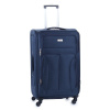 Sunbelt SB-688 Veľký cestovný kufor, látkový, na štyroch otočných kolieskach, 100 l, tmavo modrá