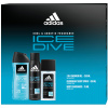 Adidas Ice Dive 100 ml EDT 100 ml + dezodorant 150 ml + sprchovací gél 250 ml