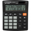 Citizen Kalkulačka SDC812NR, čierna, stolová, dvanásťmiestna, duálne napájanie