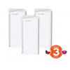 Tenda Nova MX21 Pro (3-pack) WiFi6E AXE5700 Mesh Gigabit systém, 9x GLAN/GWAN, WPA3, VPN, CZ app