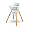 CARETERO Jedálenská stolička Bravo mint 58x63x90 zelená