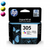 HP originál ink 3YM60AE, poškodený obal typ A typ B, HP 305, Tri-colour, 100str. 3YM60AE_B