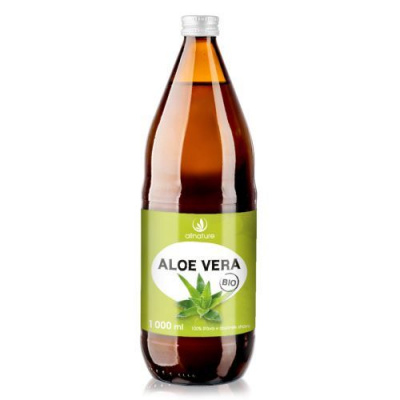 Allnature Aloe vera - 100% Bio šťáva 1 l Výživový doplnok