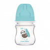 Canpol babies fľaša so širokým hrdlom Exotic Animals modrá 120 ml