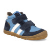 Barefoot detské zimné topánky Koel - Kali Leather Tex Jeans širšie modré