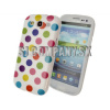 Silikónový obal Samsung Galaxy S3 – Polka – biela multi