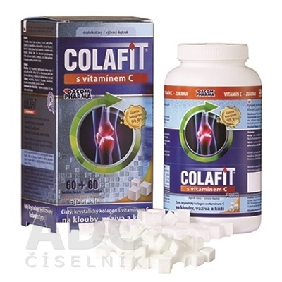 DACOM Pharma s.r.o. COLAFIT s vitamínom C kocky 60 ks + tbl 60 ks, 1x1 set