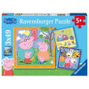 RAVENSBURGER - Prasiatko Peppa 3x49 dielikov