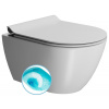 GSI PURA COLOR PURA závesná WC misa, Swirlflush, 36x50cm, biela dual-mat 881609