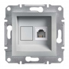 Schneider Electric Slovakia spol. s r.o. Asfora EPH4100161 - zásuvka telefónna 1xRJ11 - Cat.3 UTP - 4-pin - aluminium
