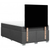 vidaXL Boxspring posteľ s matracom tmavosivý 120x200 cm látka - Sivá - 207394-141014