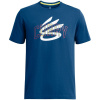 Under Armour Curry Champ Mindset pánske tričko Blue S