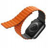UNIQ Revix obojstranný remienok pre Apple Watch 45 mm / 44 mm / 42 mm sivo-oranžový 8886463679128