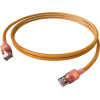 Easylan CS1OOADAD0075 RJ45 sieťové káble, prepojovacie káble CAT 6A S/FTP 7.50 m oranžová dvojžilový tienený, bez halogénov, samozhášavý 1 ks; CS1OOADAD0075